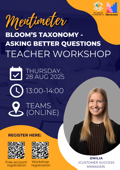 活動辦理_國立中興大學_Mentimeter Bloom's Taxonomy - Asking Better Questions圖片